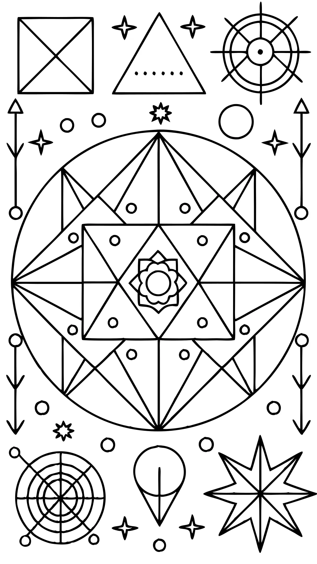 angle coloring pages